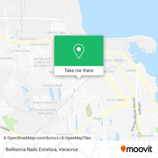Bellísima Nails Estetica map