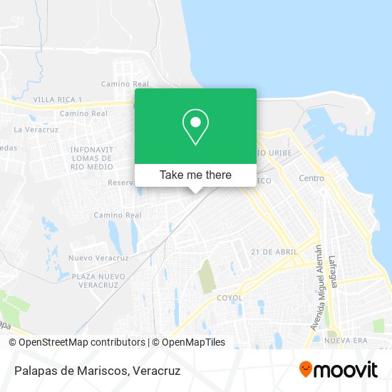 Mapa de Palapas de Mariscos