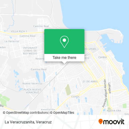 Mapa de La Veracruzanita