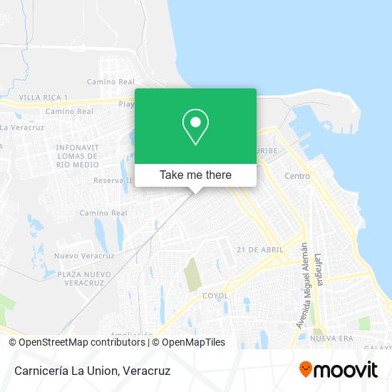 Mapa de Carnicería La Union