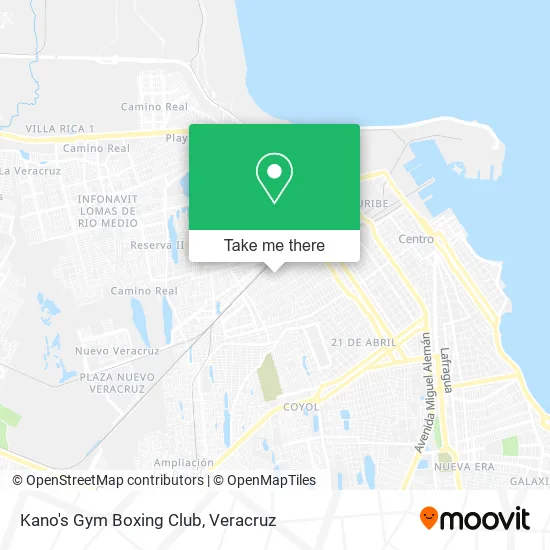 Kano's Gym Boxing Club map