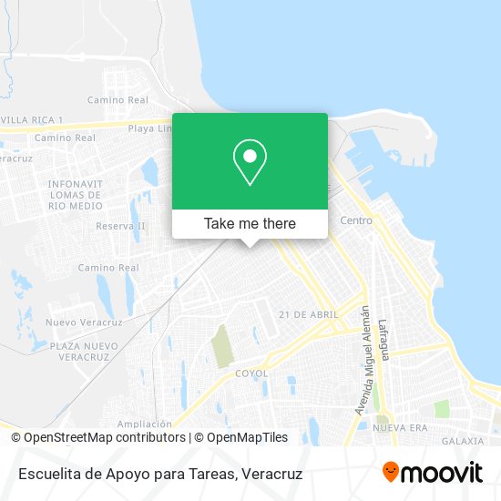 Escuelita de Apoyo para Tareas map