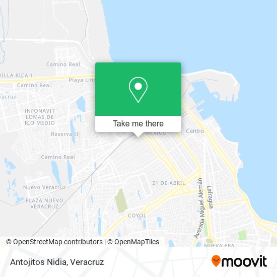 Mapa de Antojitos Nidia