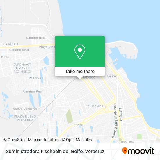 Mapa de Suministradora Fischbein del Golfo