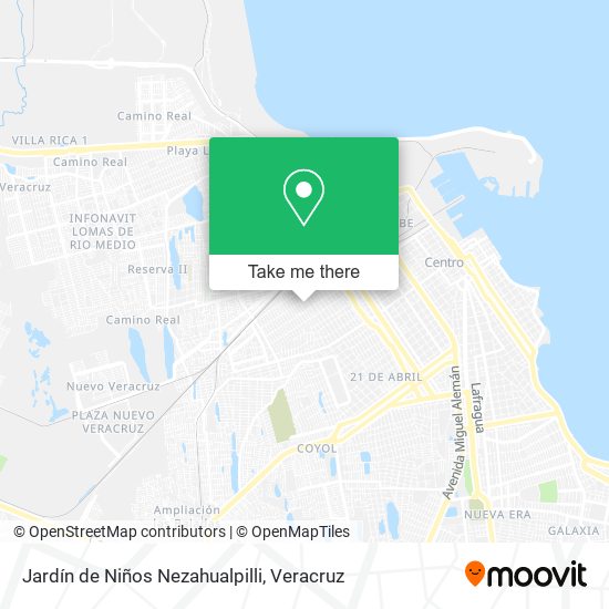 Mapa de Jardín de Niños Nezahualpilli