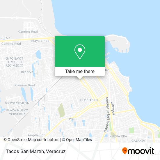 Tacos San Martín map