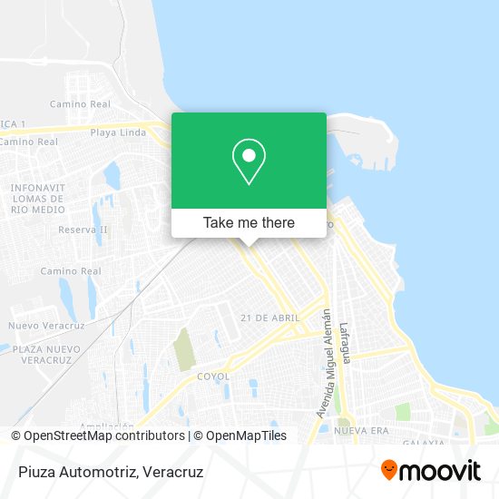 Mapa de Piuza Automotriz