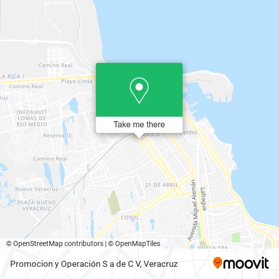 Mapa de Promocion y Operación S a de C V