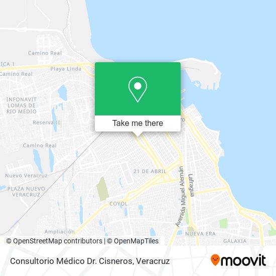 Mapa de Consultorio Médico Dr. Cisneros