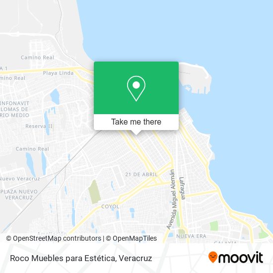 Mapa de Roco Muebles para Estética