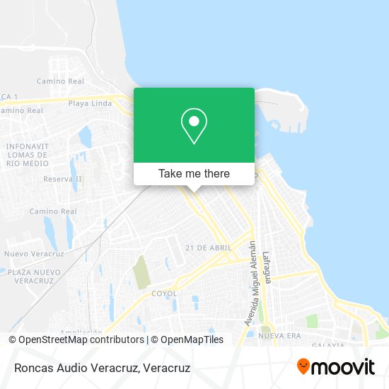 Roncas Audio Veracruz map