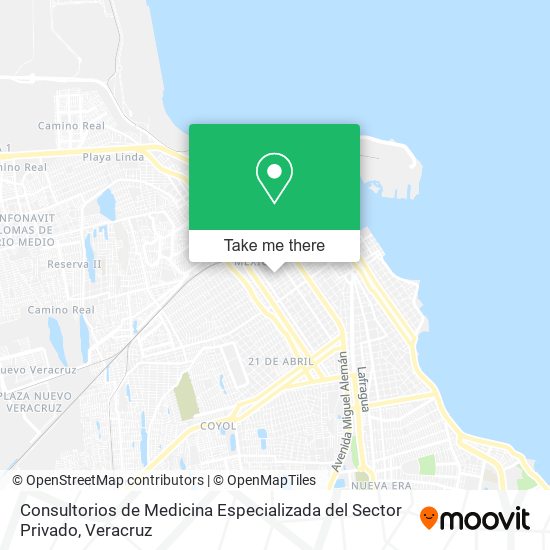 Consultorios de Medicina Especializada del Sector Privado map