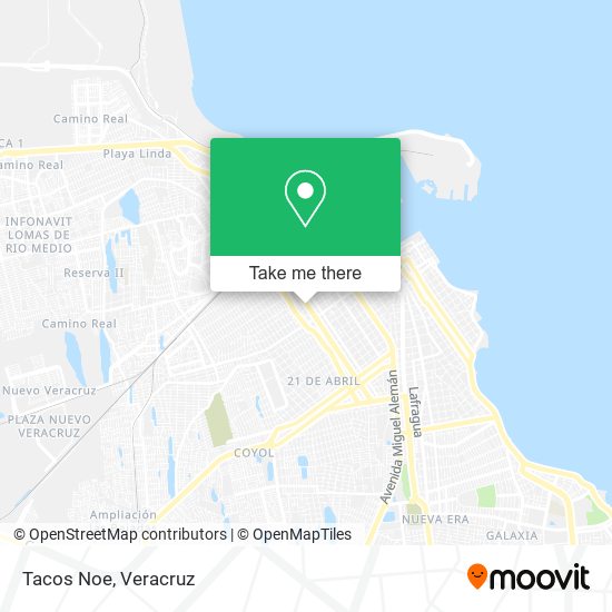 Tacos Noe map