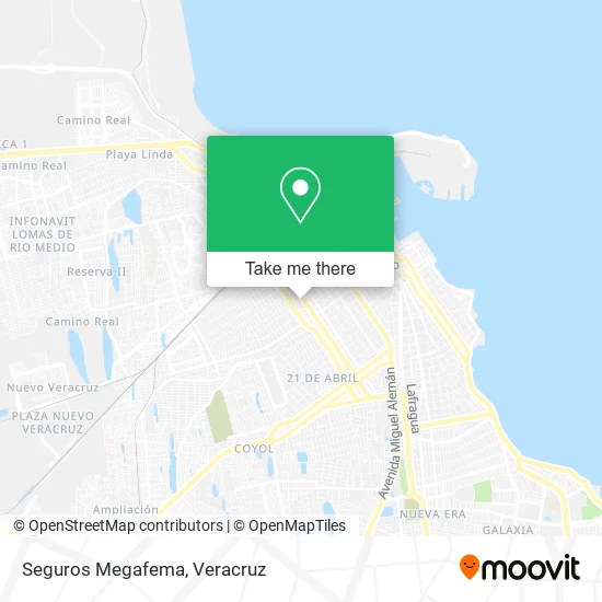 Seguros Megafema map