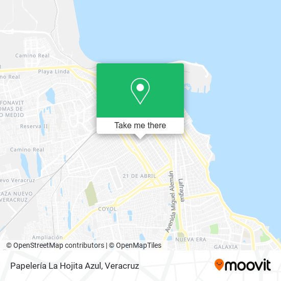 Papelería La Hojita Azul map