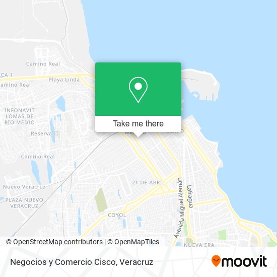 Negocios y Comercio Cisco map