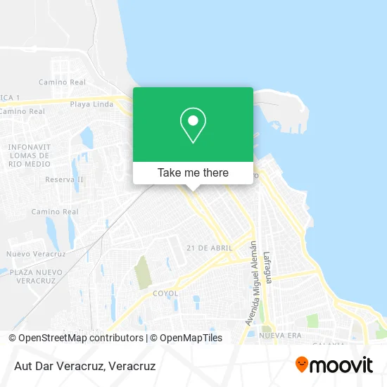 Aut Dar Veracruz map