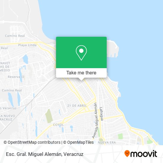 Mapa de Esc. Gral. Miguel Alemán