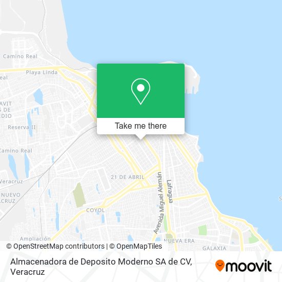 Almacenadora de Deposito Moderno SA de CV map
