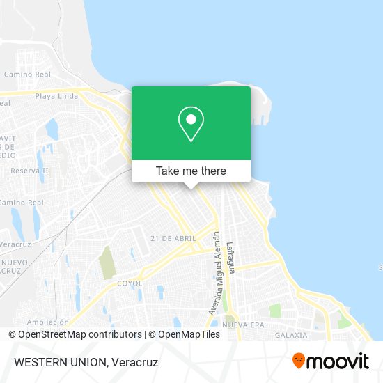 Mapa de WESTERN UNION
