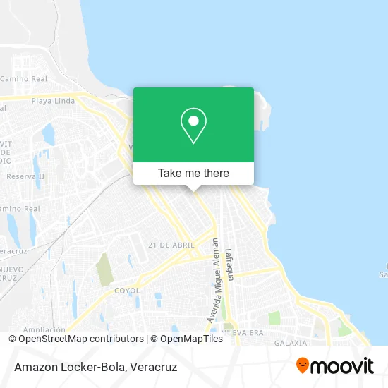 Amazon Locker-Bola map