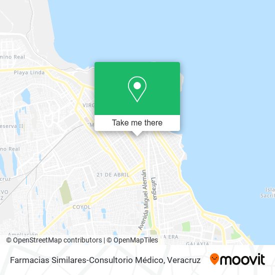 Farmacias Similares-Consultorio Médico map