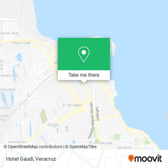 Mapa de Hotel Gaudi