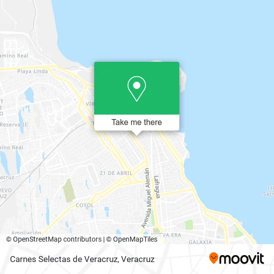 Carnes Selectas de Veracruz map