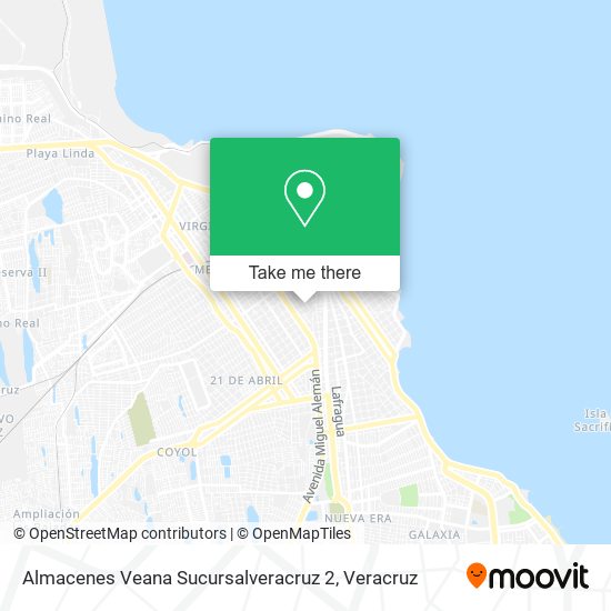 Mapa de Almacenes Veana Sucursalveracruz 2