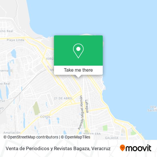 Venta de Periodicos y Revistas Bagaza map