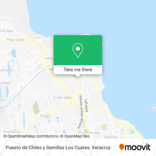 Puesto de Chiles y Semillas Los Cuates map