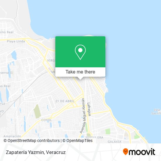 Mapa de Zapatería Yazmin