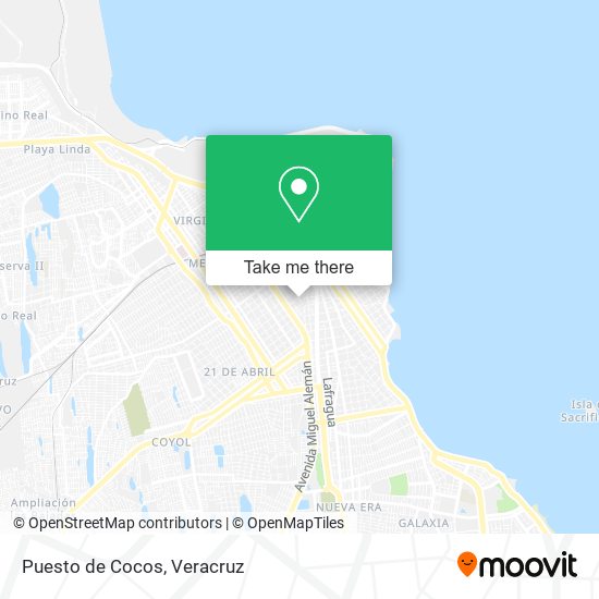 Mapa de Puesto de Cocos