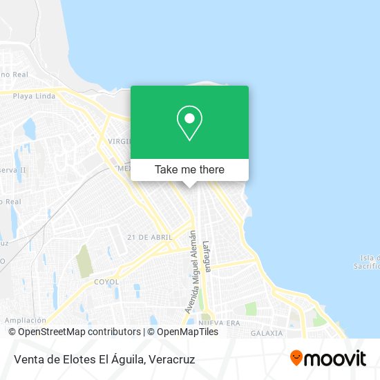 Venta de Elotes El Águila map