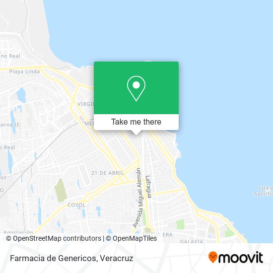 Farmacia de Genericos map