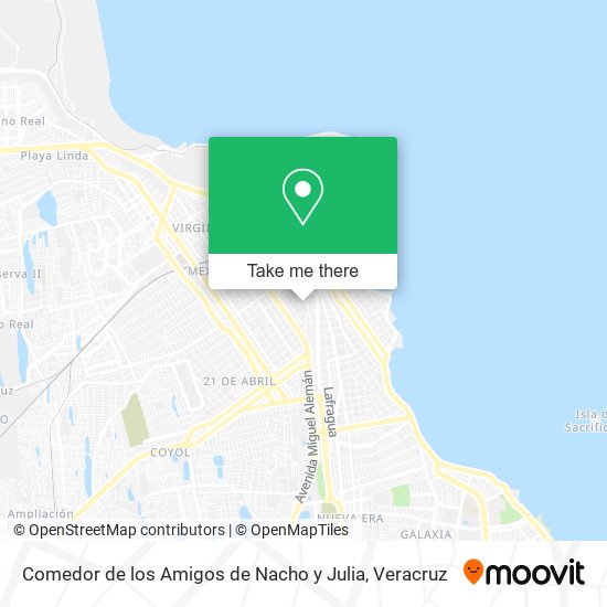 Mapa de Comedor de los Amigos de Nacho y Julia