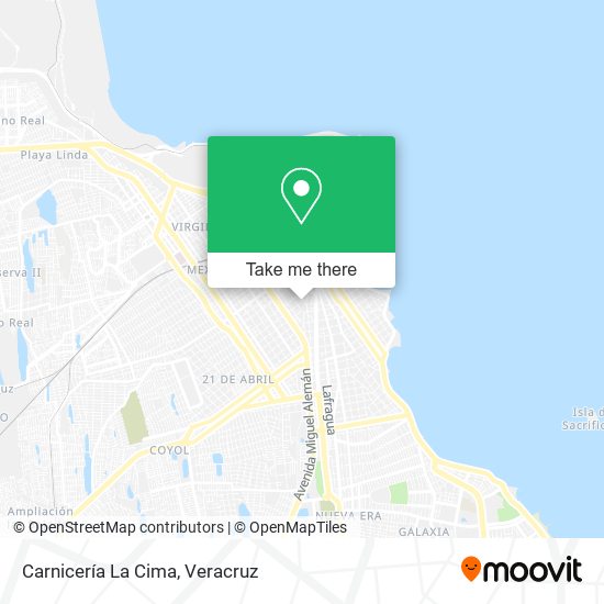Carnicería La Cima map
