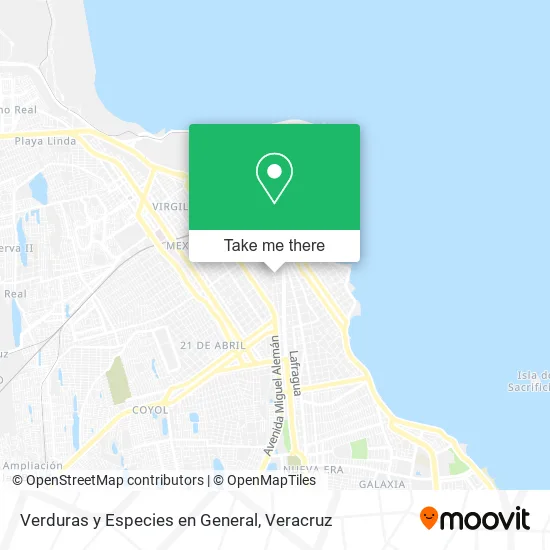 Verduras y Especies en General map