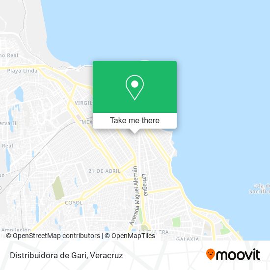 Distribuidora de Gari map