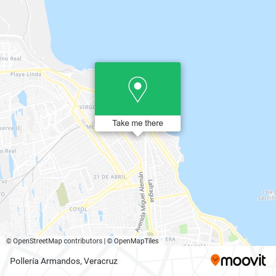 Mapa de Pollería Armandos
