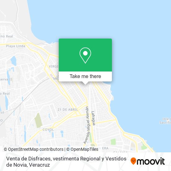 Mapa de Venta de Disfraces, vestimenta Regional y Vestidos de Novia