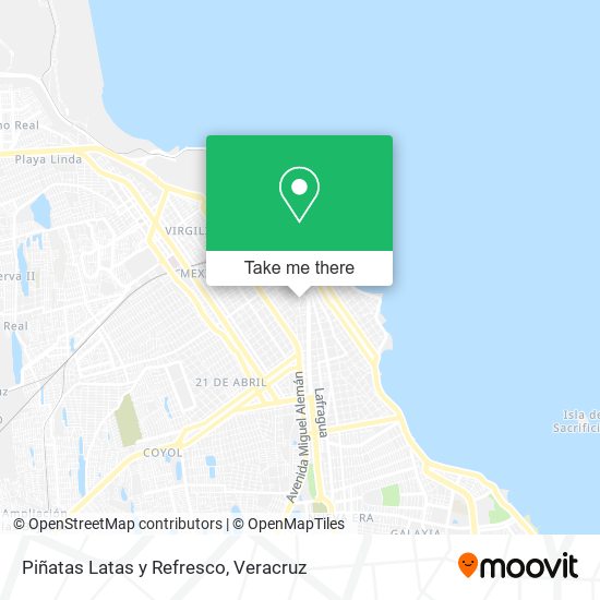 Mapa de Piñatas Latas y Refresco