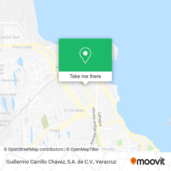 Guillermo Carrillo Chávez, S.A. de C.V. map