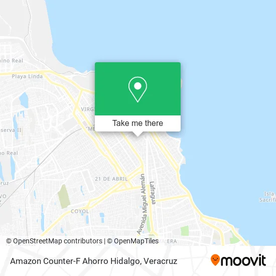 Amazon Counter-F Ahorro Hidalgo map