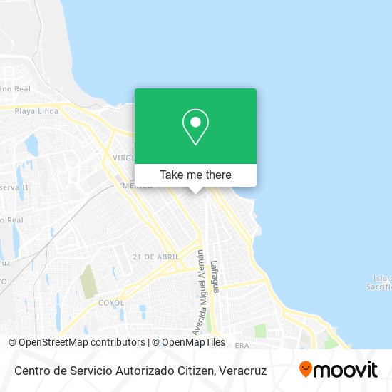 Centro de Servicio Autorizado Citizen map
