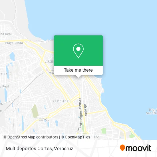 Multideportes Cortés map