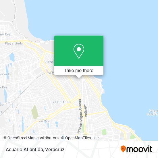 Acuario Atlántida map