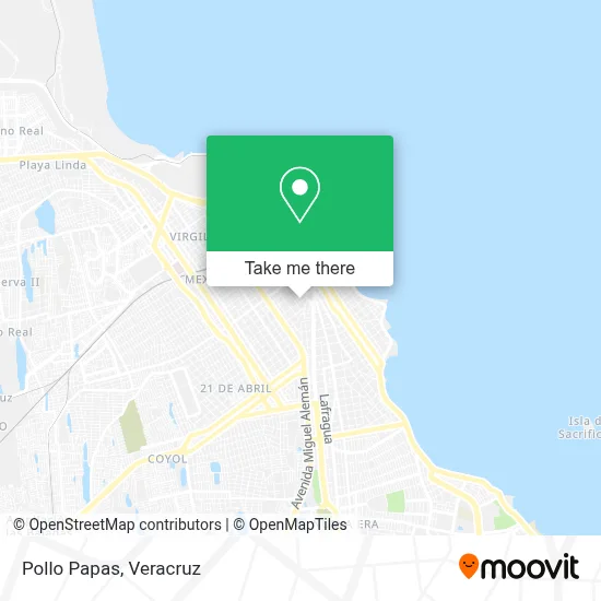 Pollo Papas map