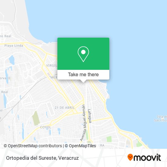 Ortopedia del Sureste map