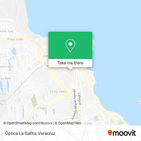 Óptica La Gafita map